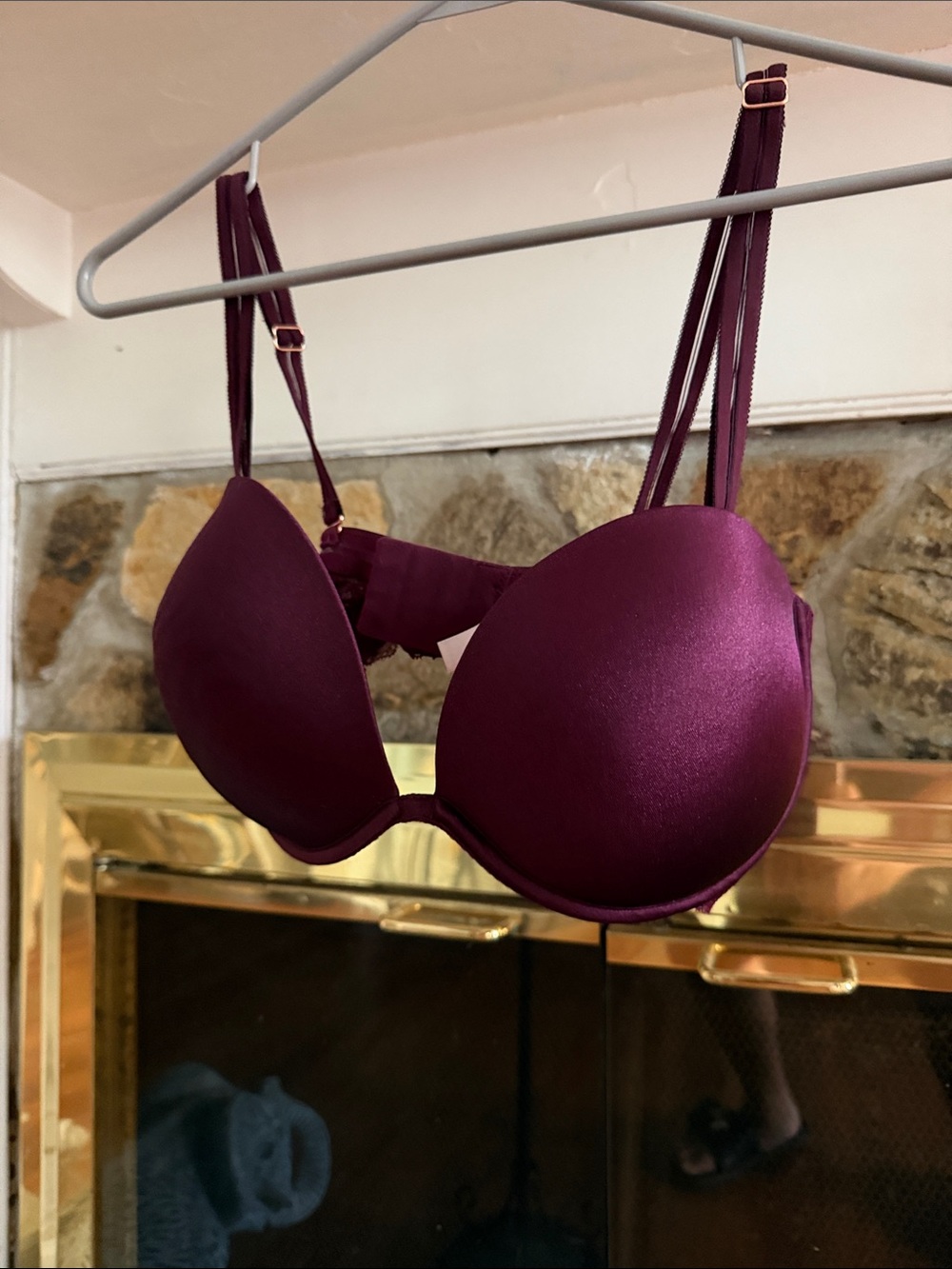 Victoria's Secret Plum Padded Underwire Bra - Deep Wine